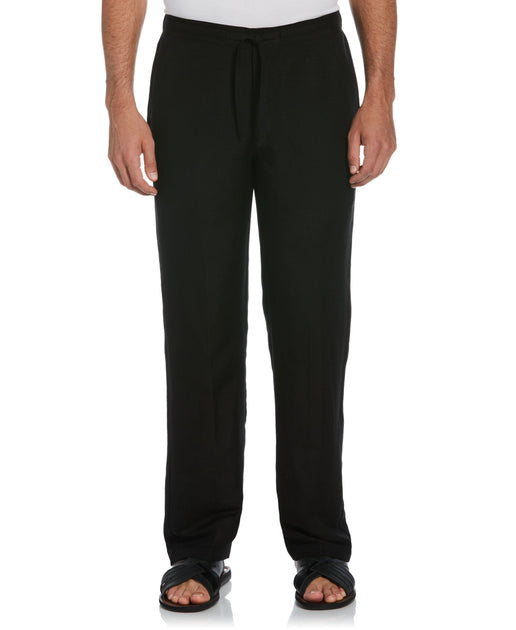 Men's Black Linen Pants | Cubavera