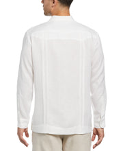 100% Linen Long Sleeve 4 Pocket Guayabera (Bright White) 