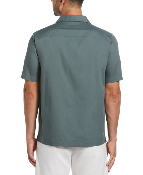 Authentic Embroidered Guayabera Shirt (Balsam Green) 