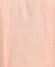 Big & Tall 100% Linen Classic Guayabera Shirt - Long Sleeve (Peach Parfait) 