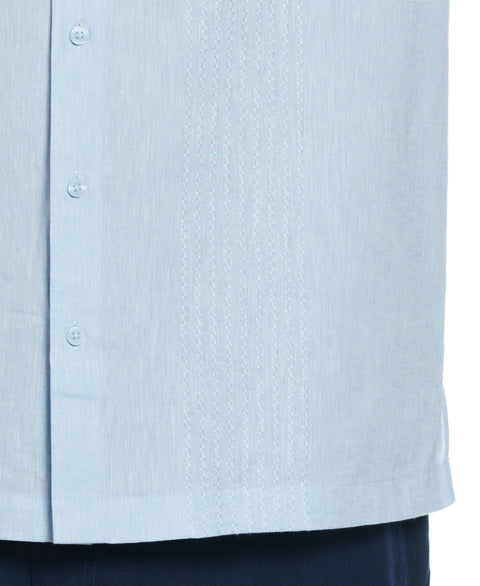 Big & Tall Engineered Dobby Panels Shirt (Dream Blue) 