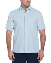 Big & Tall Engineered Dobby Panels Shirt (Dream Blue) 