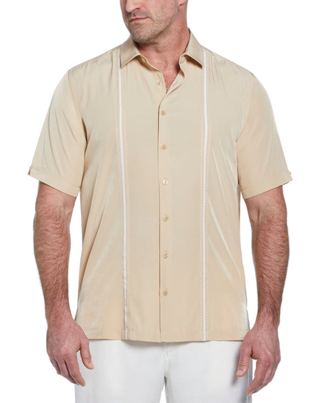 Big & Tall Panel Shirt - Contrast Stitching (Irish Cream) 