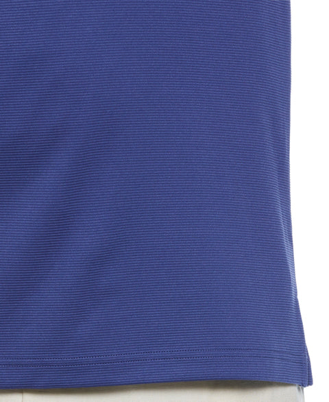 Big & Tall Solid Textured Polo (Skipper Blue) 