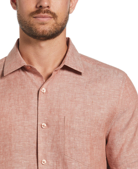 Linen Cross Dye Shirt (Chutney) 