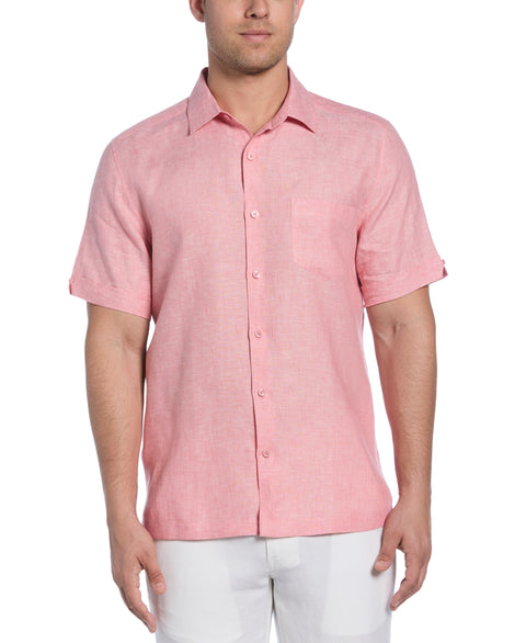 Classic Two-Tone Linen Shirt (Lantana) 