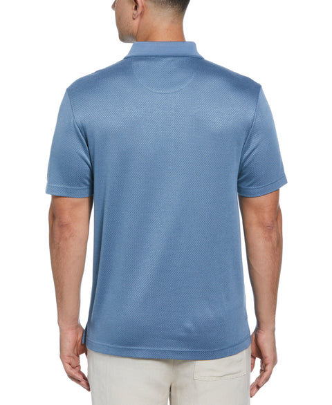 Diamond Jacquard Polo Shirt (Blue Shadow) 