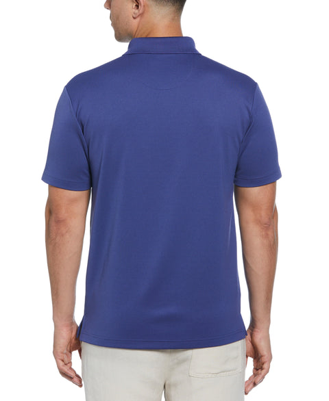 Solid Textured Polo (Skipper Blue) 