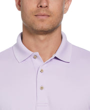 Solid Textured Polo (Pastel Lilac) 