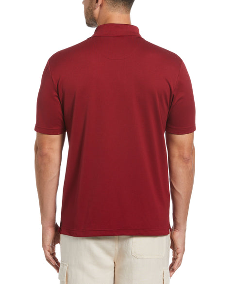 Solid Textured Polo (Biking Red) 