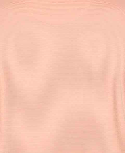 Solid Textured Polo (Peach Pink) 