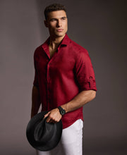 Travelselect™ Linen-Blend Rolled Sleeve Shirt-Casual Shirts-Cubavera