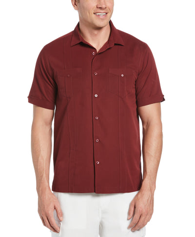 Two-Pocket Double Pintuck Shirt (Cabernet) 