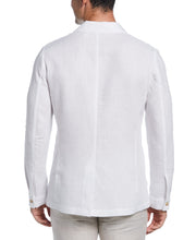 Linen Delave Guayabera Jacket (Brilliant White) 