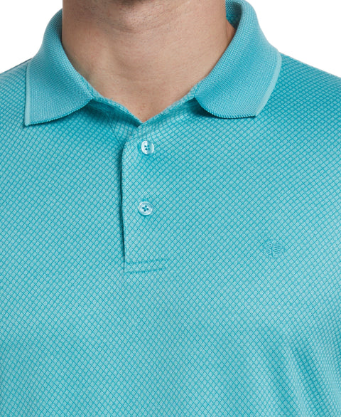 Diamond Jacquard Polo (Aqua Sky) 